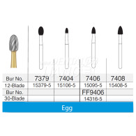 Egg Trimming Composite Finishing Bur