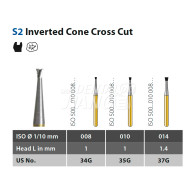 Speedster Bur (Inverted Cone Cross Cut) FG #S2