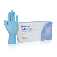 SafeTouch Advansed Slim Nitrile Gloves #Blue