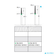 Diamond Bur, Chamfer (Taper) #194