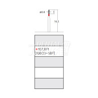 Diamond Bur, Flat (Straight) #107