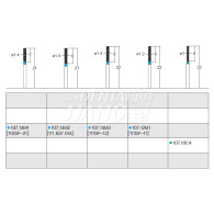 Diamond Bur, Shoulder (Straight) #107