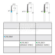 Diamond Bur, Endo Z bur #215