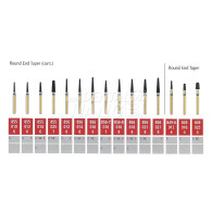 Alpen Diamond Burs #Round&Taper #849, 856