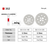 Diamond Disk #352-514-220 (단면)