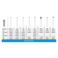 Carbide bur FG #33 1/2,34,35,36,37,37L,38