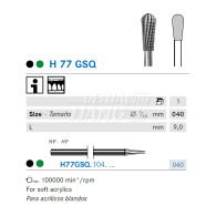 Denture Bur HP #H77GSQ-040