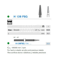 Denture Bur HP #H138FSQ-023