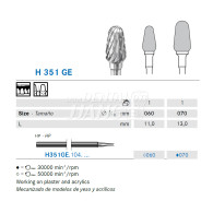 Denture Bur HP #H351GE