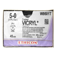 Coated VICRYL 5-0 각침 #W9501T