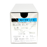 Black Silk 5-0 각침,원침