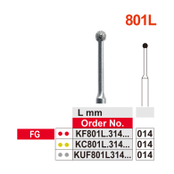 K-Diamond Bur FG #801L-014