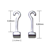 Crimpable Hook Long Curved