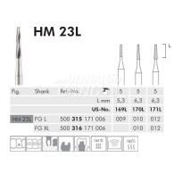 Tungsten Carbide Burs FG L #HM23L