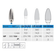 Tungsten Carbide Cutter HP #HM251GX