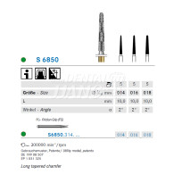 S Diamond bur FG (Tapered chamfer, round) #S6850