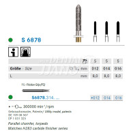 S Diamond bur FG (Parallel chamfer Torpedo) #S6878