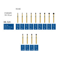 Gold Diamond Burs (Standard) #801, 802