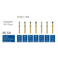 Gold Diamond Burs (Standard) #806, 813