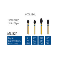 Gold Diamond Burs (Standard) #811, 899