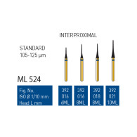 Gold Diamond Burs (Standard) #392