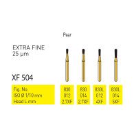 Gold Diamond Burs (Extra Fine) #830, 830L