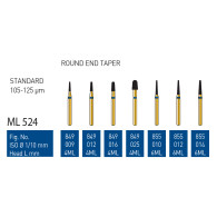 Gold Diamond Burs (Standard) #849, 855