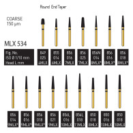 Gold Diamond Burs (Coarse) #849, 855, 856, 856N, 856L, 850