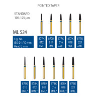 Gold Diamond Burs (Standard) #877K, 878K