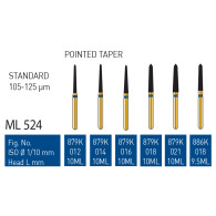 Gold Diamond Burs (Standard) #879K, 886K