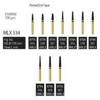 Gold Diamond Burs (Coarse) #877K, 878K, 879K