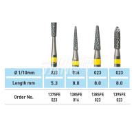 Denture Bur (Superfine Cross Cut) #137SFE, 138SFE, 139SFE