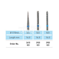 Denture Bur (Diamond Cut) #293D, 295D