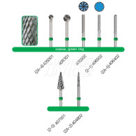 Denture Bur #Coarse (Green Ring)