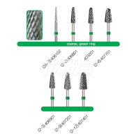 Denture Bur #Coarse (Green Ring)