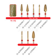 Denture Bur #Fine (Red Ring) - TIN 코팅