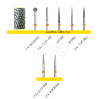 Denture Bur #Superfine (Yellow Ring)