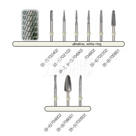 Denture Bur #Ultrafine (White Ring)