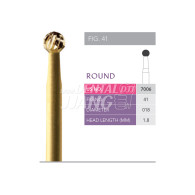 Gold Finishing Burs FG (Round) #7006-018