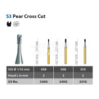 Speedster Bur (Pear Cross Cut) FG #S3